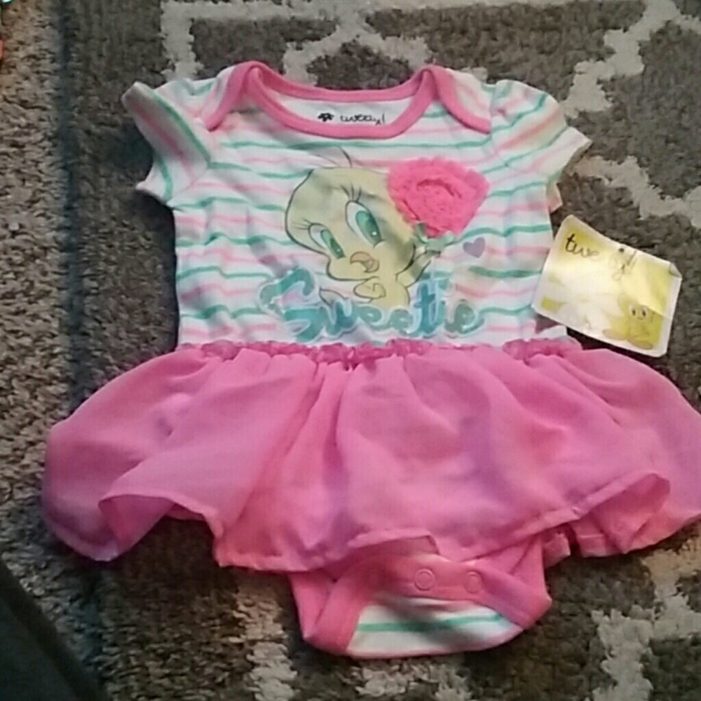 Tweety tutu onesie